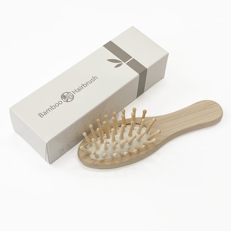 A183 竹ヘアブラシ・白(50〜100本セット) | 手から手