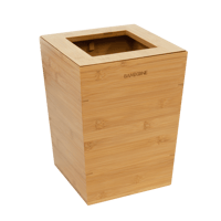 竹製 蓋つきDUSTBOX(正方形)