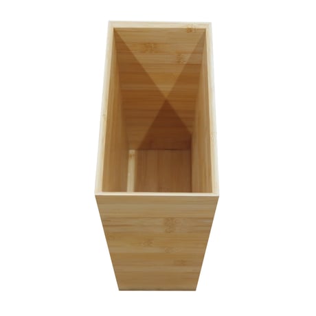 AB002【代引不可・佐川急便】竹製 蓋つきDUSTBOX(長方形)ナチュラル
