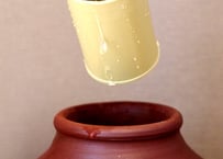 漏れなし塾生用（止水テスト済み）≪セット≫耳壺1斗（10升）甕カメ（縄なし）特大BIGサイズ。沖縄の土で作る本場泡盛古酒（お好きなお酒を熟成）