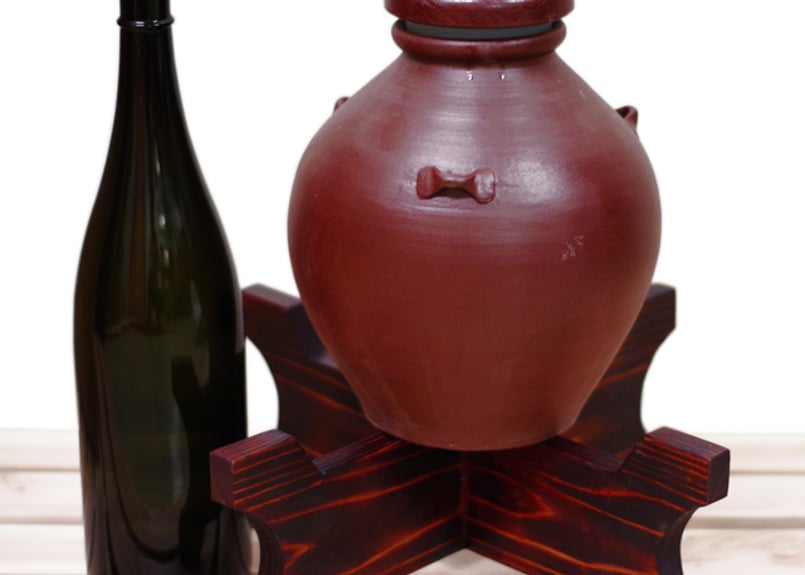 漏れなし塾生用（止水テスト済み）≪蓋つき、付属品なし≫耳壺2升甕