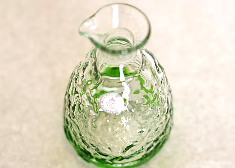 正規品＞琉球ガラスの徳利単品（水色）！日本酒、泡盛、焼酎に合う4色