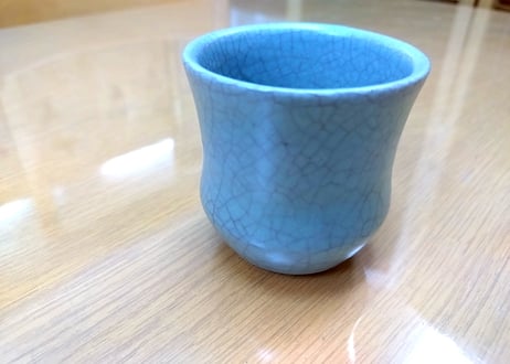 青瓷ぐい呑み（せいじぐいのみ）沖縄作家「屋我優人」12