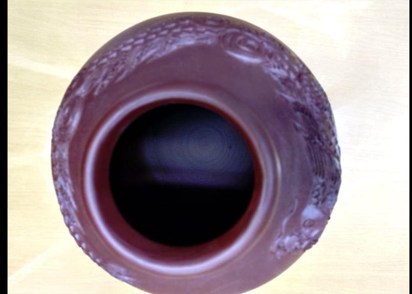 B級品（漏れ）龍盛壺5升甕カメ（縄なし）／オブジェ用、展示用、傘立て