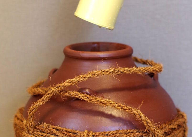 漏れなし塾生用（止水テスト済み）≪セット≫繩巻耳壺5升甕カメ！沖縄