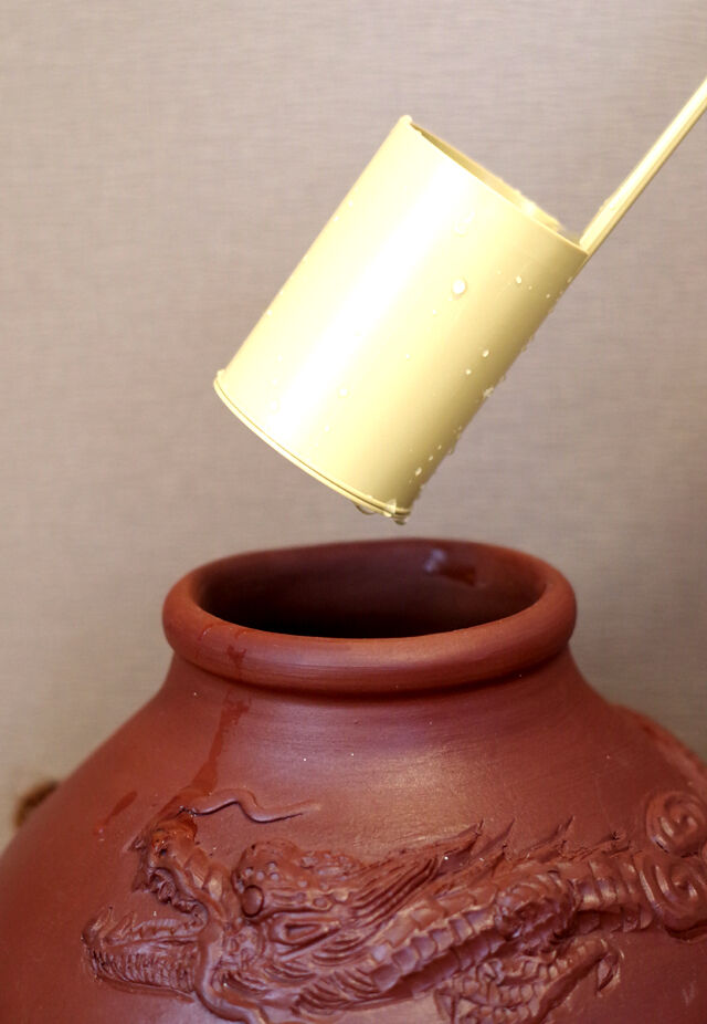 漏れなし塾生用（止水テスト済み）≪セット≫繩巻龍盛壺5升甕カメ