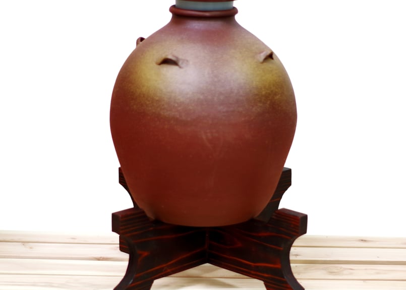 沖縄　壺縄 漏れなし塾生用（止水テスト済み）絶品1斗（10升）灰釉（かいゆう）灰