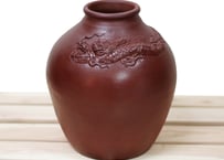 漏れなし塾生用（止水テスト済み）3升焼酎サーバー耳付壺甕カメ（縄