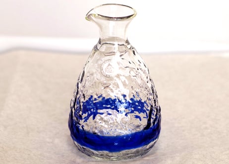 ＜正規品＞琉球ガラスの徳利単品（青色）！日本酒、泡盛、焼酎に合う4色用意（オレンジ、青色、水色、緑色）