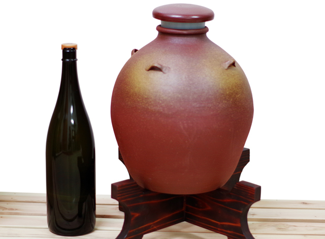 漏れなし塾生用（止水テスト済み）絶品3升灰釉（かいゆう）灰かけ耳付