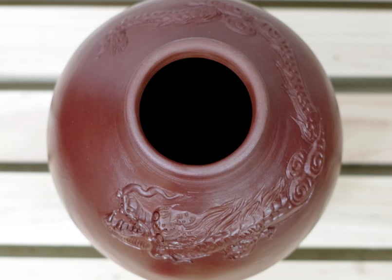 泡盛古酒壺、中身なし、送料込み、 空壺＿≪レーザー加工付、付属品セット≫耳壺2升甕カメ（縄なし