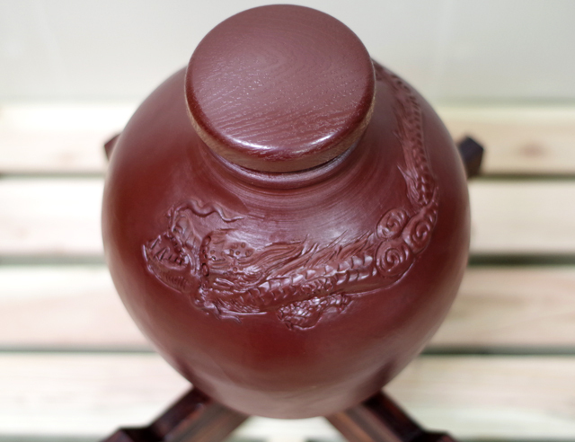 沖縄 泡盛 縄巻 龍 壺 甕カメ 陶器 5升 漏れなし塾生用（止水テスト済み）≪セット≫龍盛壺1斗（10升）甕カメ