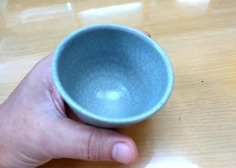 青瓷ぐい呑み（せいじぐいのみ）沖縄作家「屋我優人」13