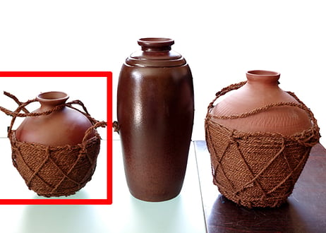 かわいい繩巻0.5升（5合）甕壺！沖縄の土で作る本場泡盛古酒（ウィスキー、焼酎などの蒸留酒を熟成）が出来る