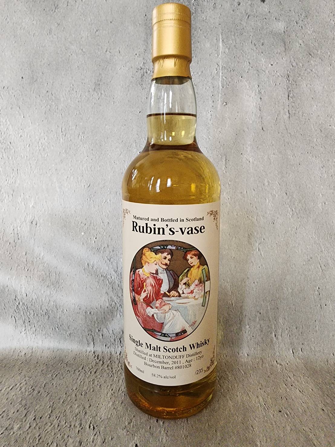 トーモア 2011 12年 Rubin's-vase 信濃屋 ルビンズベース トーモア [2011] 12年 Rubin's-vase & SHINANOYA GINZA