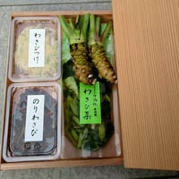 生わさび入り詰め合わせ４種☆わさび漬け／のりわさび／生わさび／わさび菜