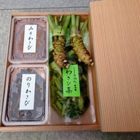 生わさび入り詰め合わせ４種☆みそわさび／のりわさび／生わさび／わさび菜