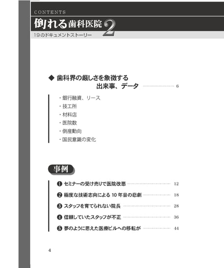倒れる歯科医院２　―19のドキュメントストーリー