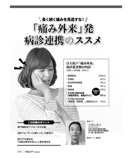月刊アポロニア21【2022年2月号】　「痛み」の裏側を診る