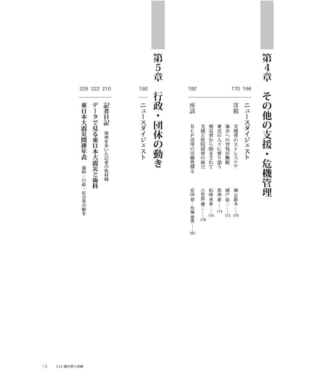 3.11歯科界の記録　―東日本大震災における被害・復興・支援活動