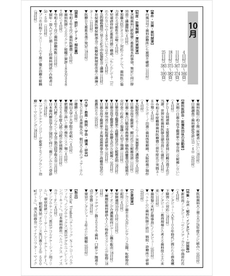 日本歯科新聞　縮刷版 （令和4年分）　―附録・厚労省発表各種統計資料