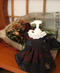 結城紬ハンドジェルカバー　木の葉柄