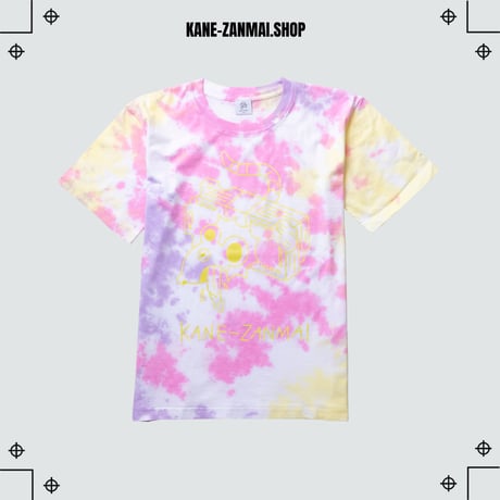 Tie-dye   T-SHIRT  KANE-ZANMAI  YELLOW