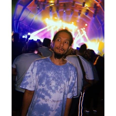 Tie-dye T-SHIRT  KANE-ZANMAI  Silver