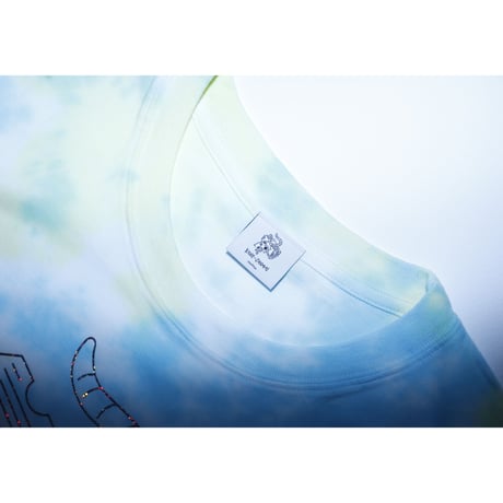 Tie-dye T-SHIRT  KANE-ZANMAI  BLUE×YELLOW