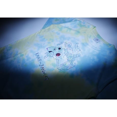 Tie-dye T-SHIRT  KANE-ZANMAI  BLUE×YELLOW