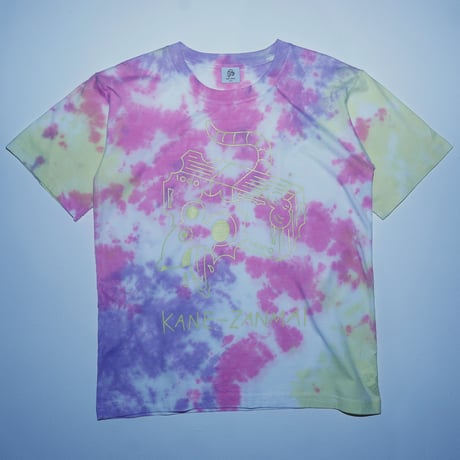 Tie-dye   T-SHIRT  KANE-ZANMAI  YELLOW