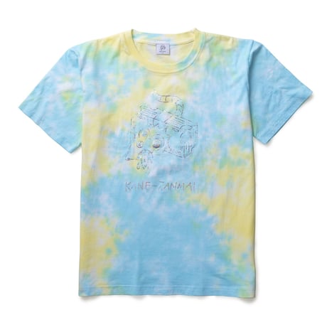 Tie-dye T-SHIRT  KANE-ZANMAI  BLUE×YELLOW