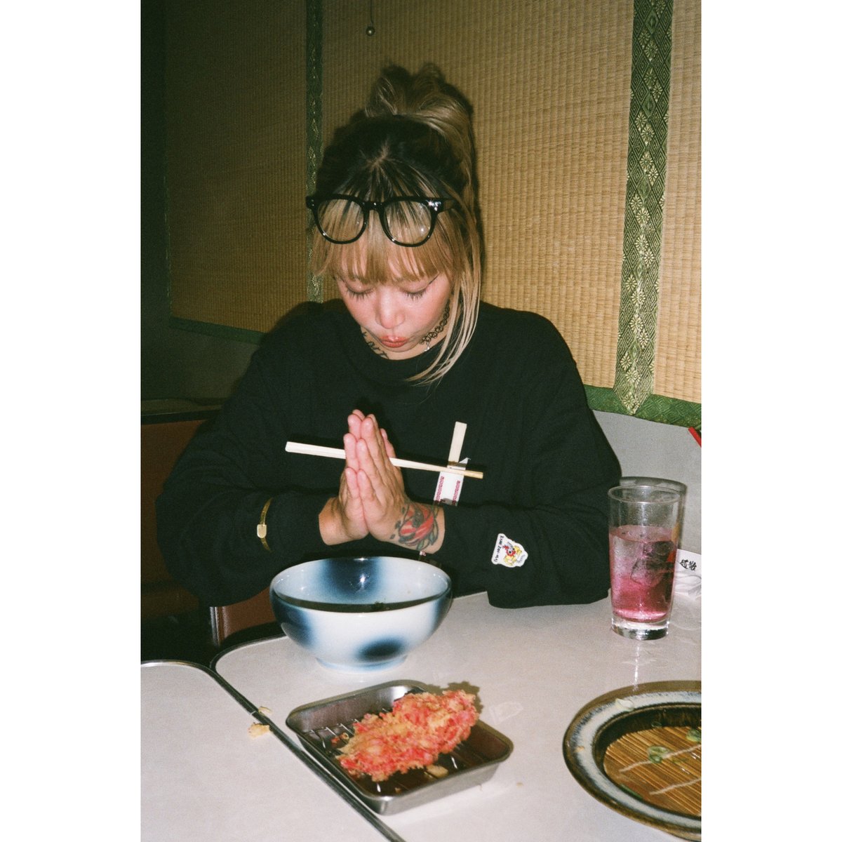 金三昧J-I-S Black T-Shirt | KANE-ZANMAI Chim↑Pom