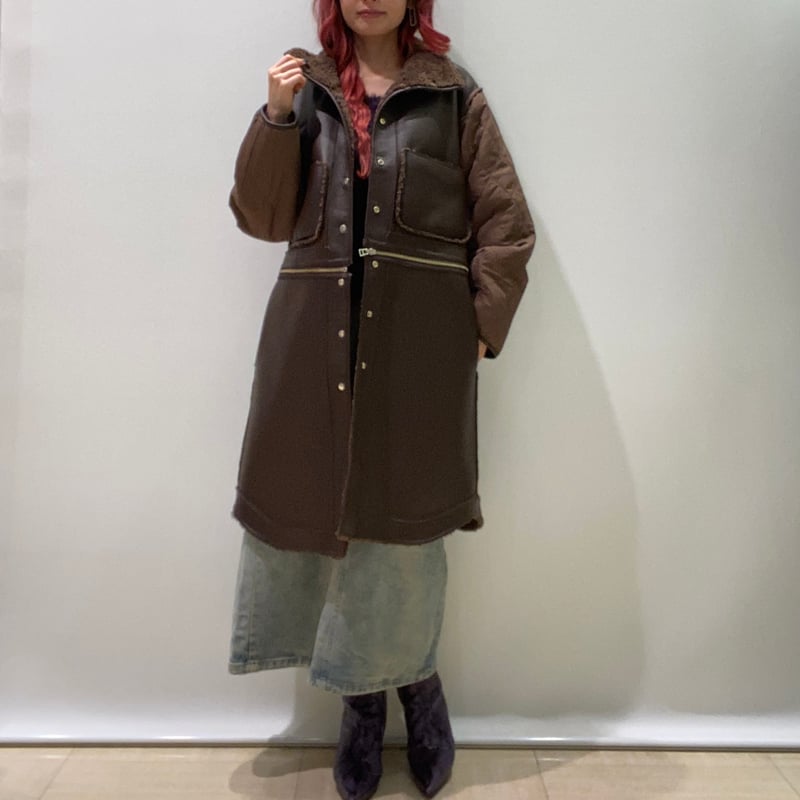 【46万円／ L'Appartement取扱】　SPRUNGリバーシブルムートン 46万円／ L'Appartement取扱】 SPRUNGリバーシブルムートンの通販はau
