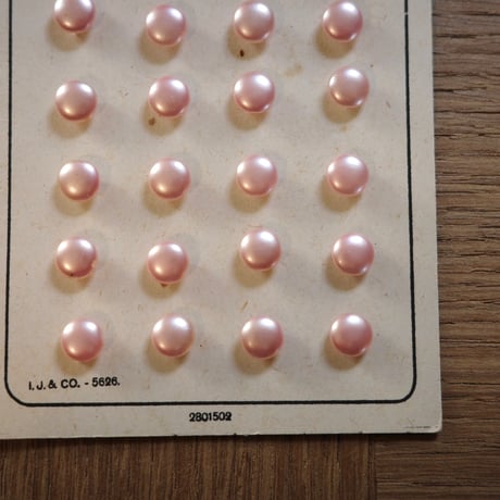 Pink pearl button sheet