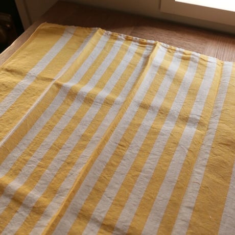 Stripe cloth(Yellow×White）