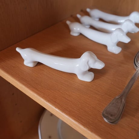 Dachshund cutlery rest