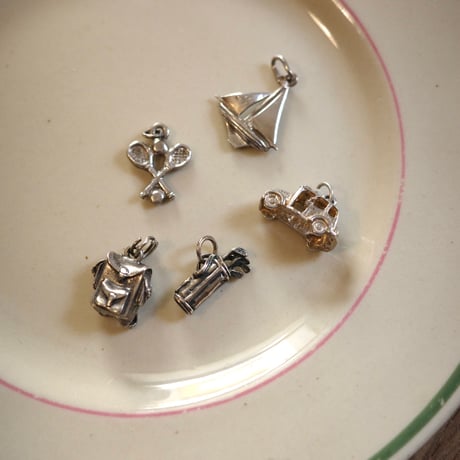Silver yacht charm