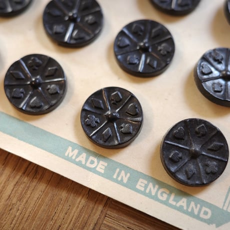 Playing card button sheet