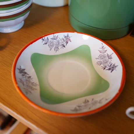Floral cup and saucer
