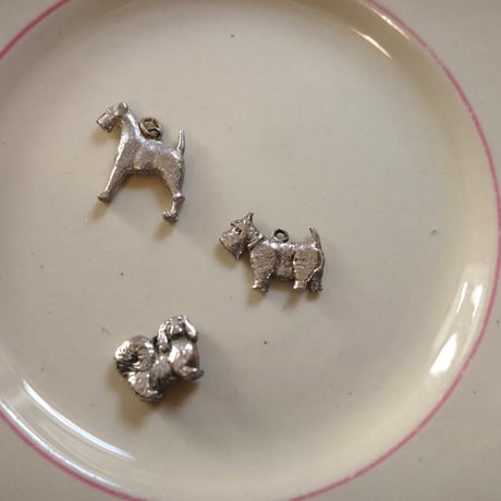 Silver terrier charm