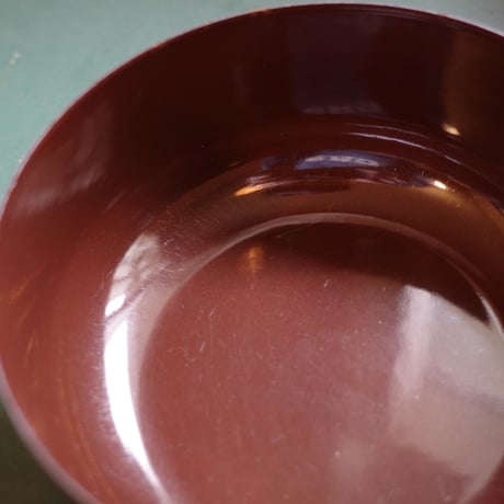 Brown enamel bowl