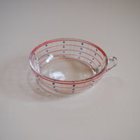 Hand painted glass cup