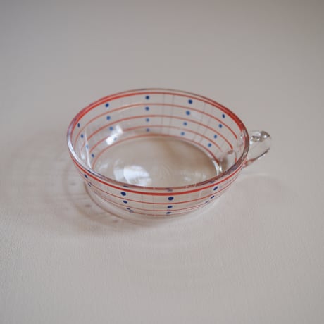 Hand painted glass cup
