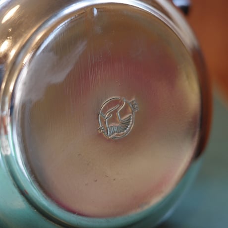 Russian teapot with a cute handle