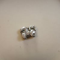 Silver Pekingese charm