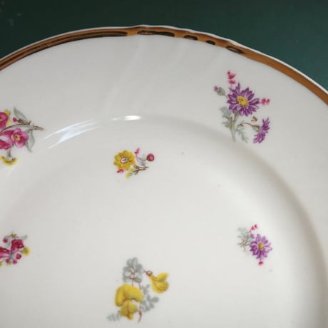 Flower-sprinkled dessert plate（B）