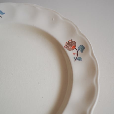 Orange flower plate