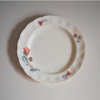 Orange flower plate
