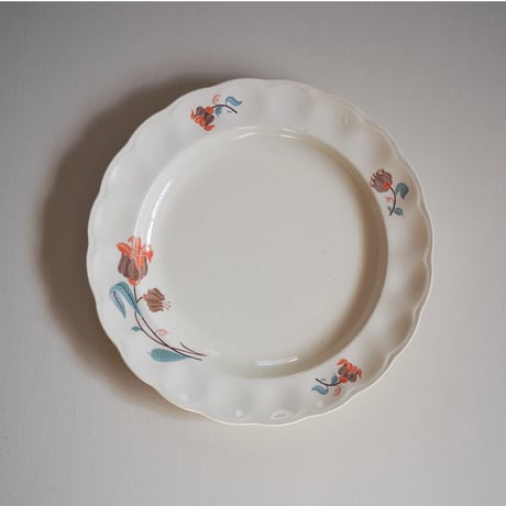 Orange flower plate